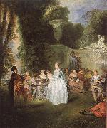 WATTEAU, Antoine Unknown work oil